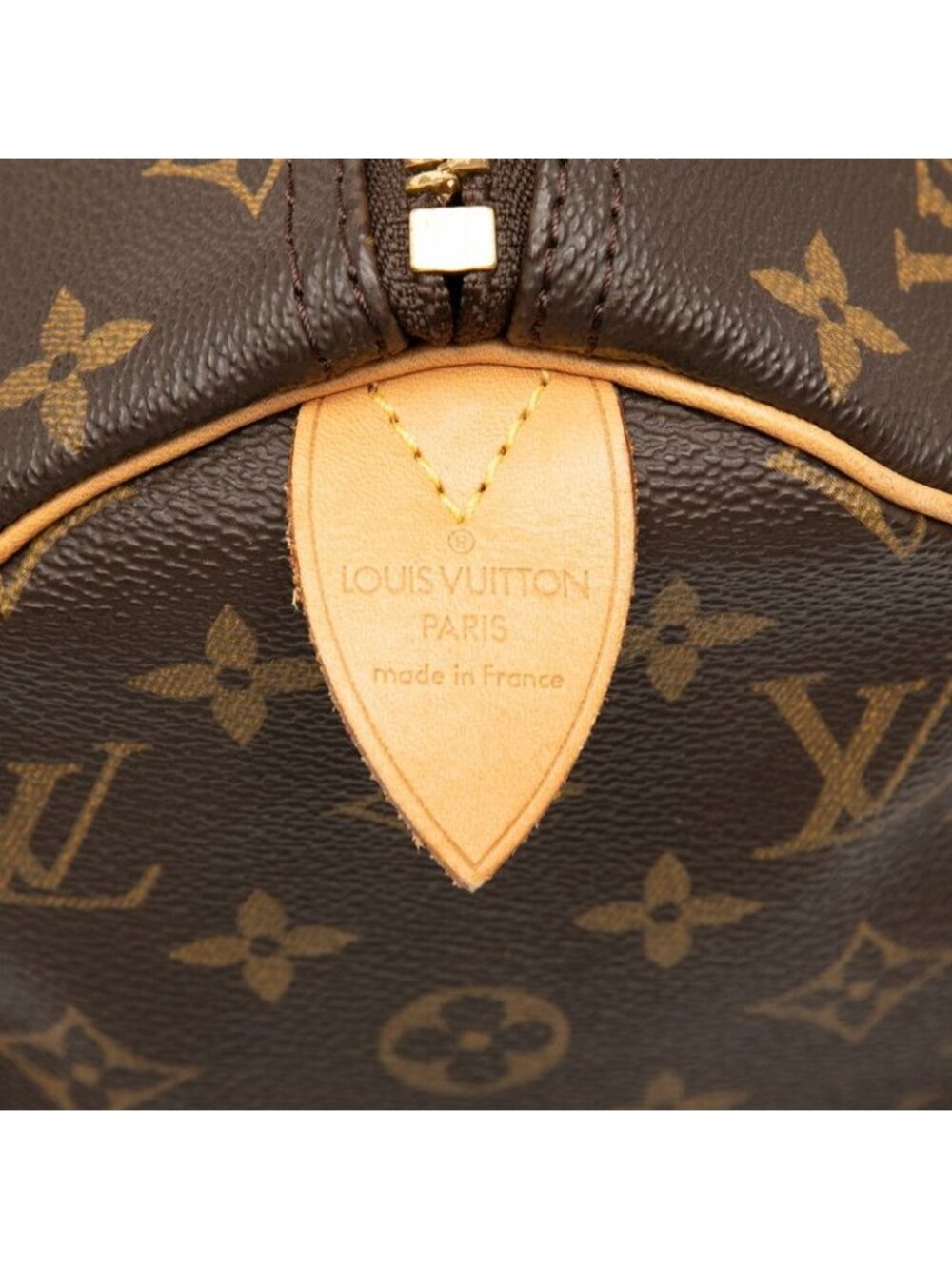 Louis Vuitton Monogram Keepall 45 Boston Bag Brown Leather - Picture 5 of 6